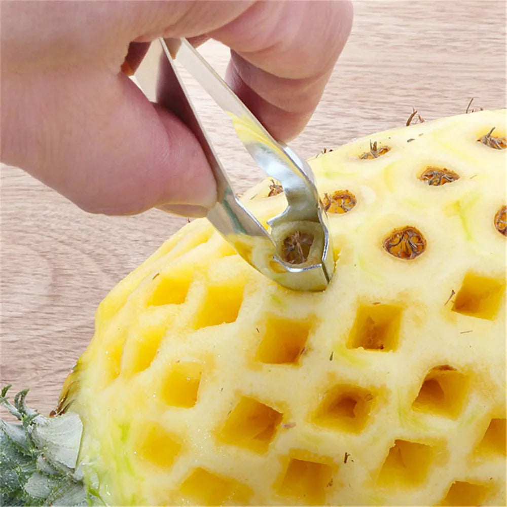 Stainless Steel Fruit Tools Set: Pineapple Slicer, Strawberry Huller